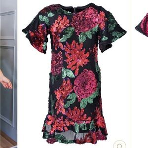 Ivy City Co Evelyn floral sequin dress XXS